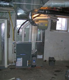 Gorman's Heating and Cooling Kansas CIty fixing furnace to have safe and proper venting system.
